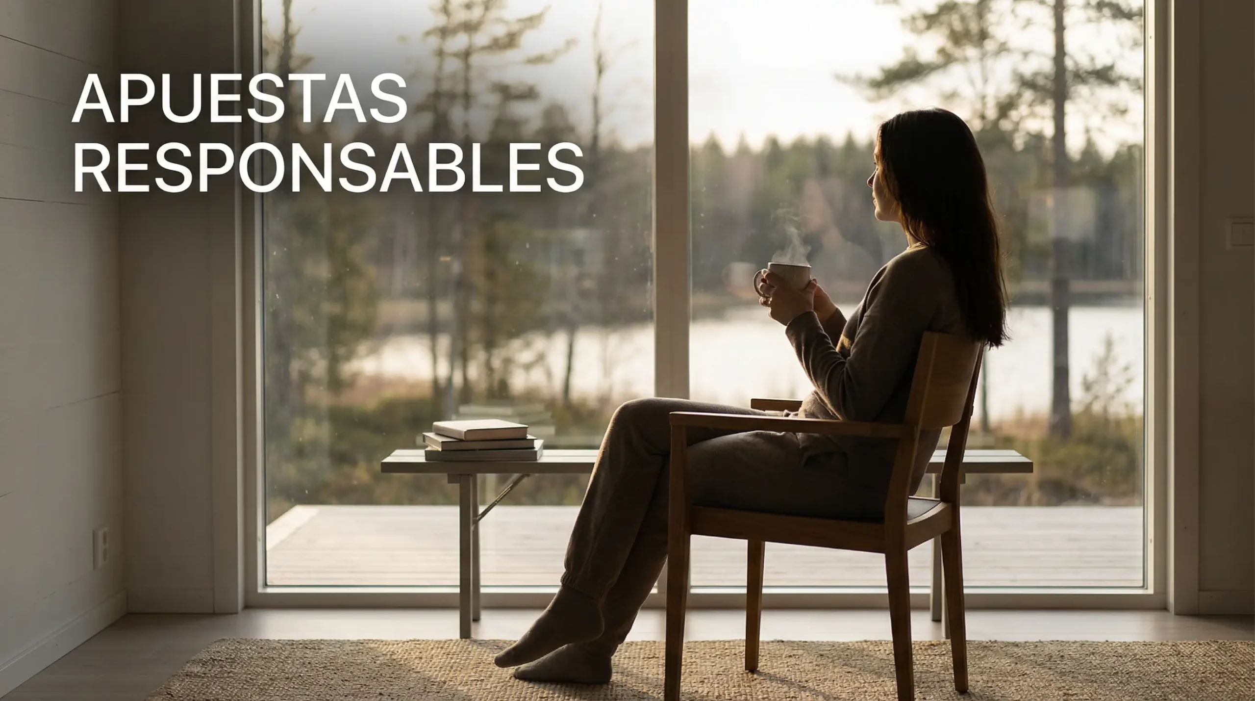 Persona reflexionando en calma frente a una ventana con luz natural suave